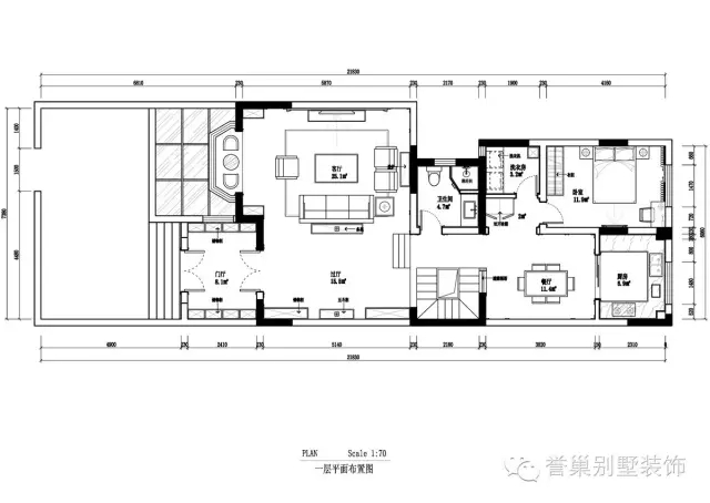 別墅設計一層平面布置圖